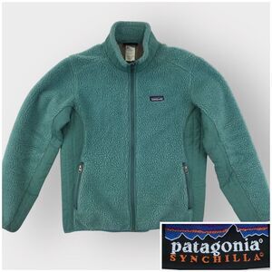 PATAGONIA SYNCHILLA RETRO‎ X DEEP PILE FLEECE FULL ZIP JACKET LAYER WOMENS LARGE